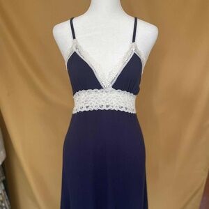 Blue Nightgown Loungewear Y2K - Spaghetti Strap Like Victoria Secret Dress M